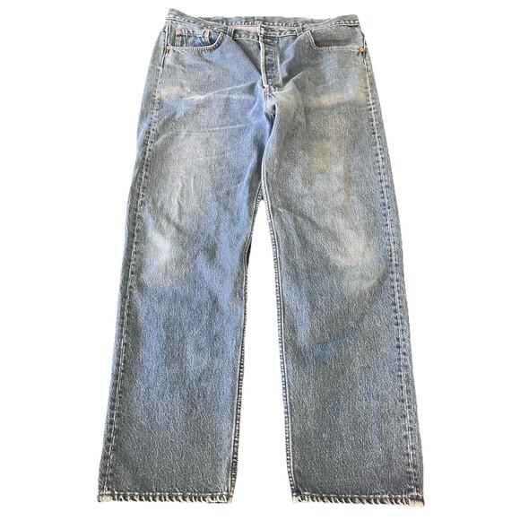 Levi's 501 Vintage Button Fly Denim Jeans Made In USA Size 42x34 80’s 1982 - Picture 6 of 16